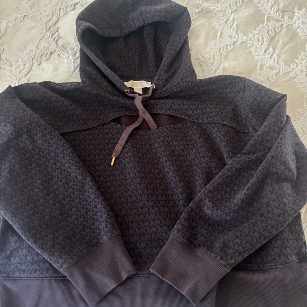 Michael Kors Brown Monogram Hoodie
